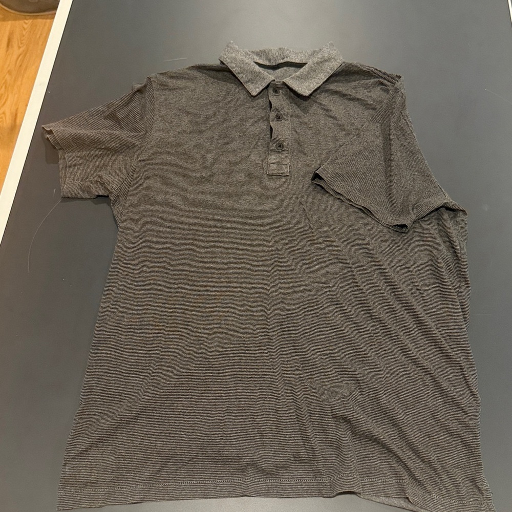 Rag & Bone Charcoal Polo Shirt